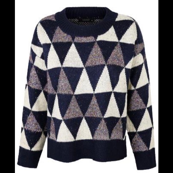 Women's Metallic Glitter Crew Neck Sweater Size M - Picture 1 of 8